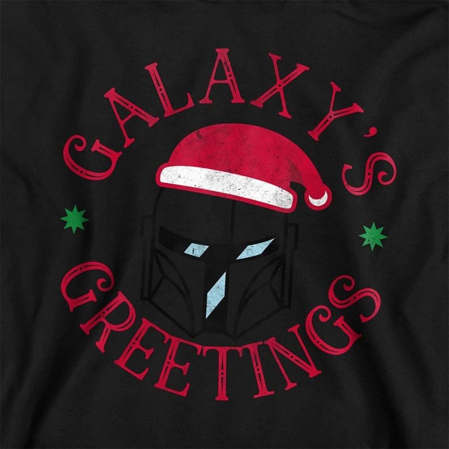 Star Wars: The Mandalorian  Sweat À Capuche Christmas Galaxy's Greetings 