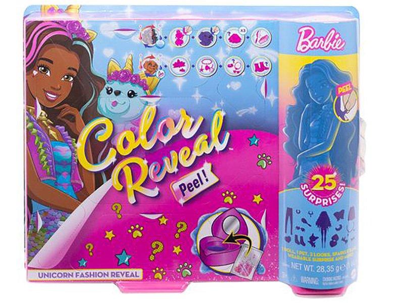 Barbie  Color Reveal Puppe & Haustier Fantasy Fashion Einhorn 