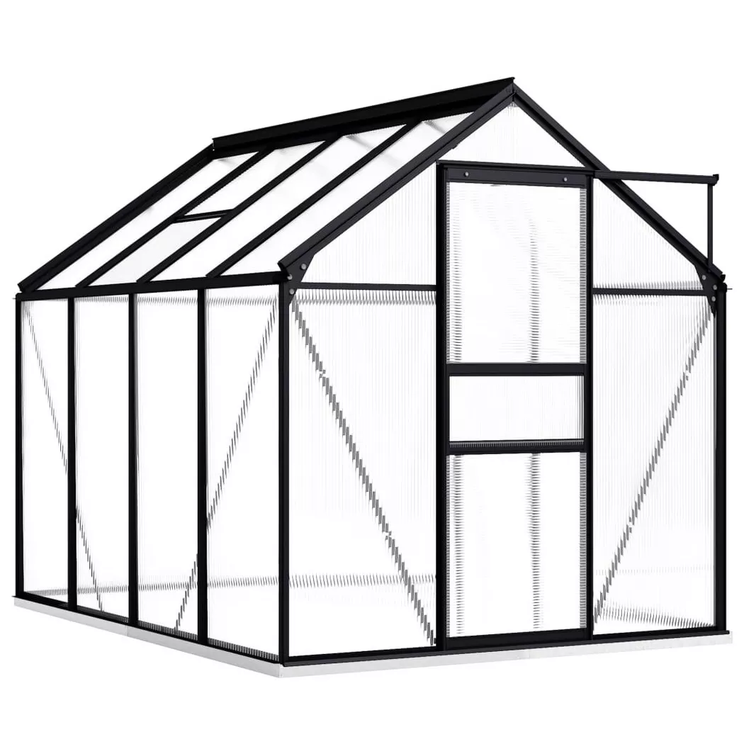VidaXL - Gewächshaus aluminium, One Size, Grau