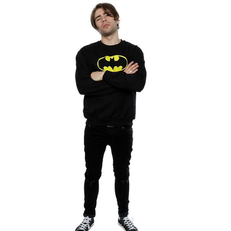 DC COMICS Batman Logo Slim Fit Felpa  