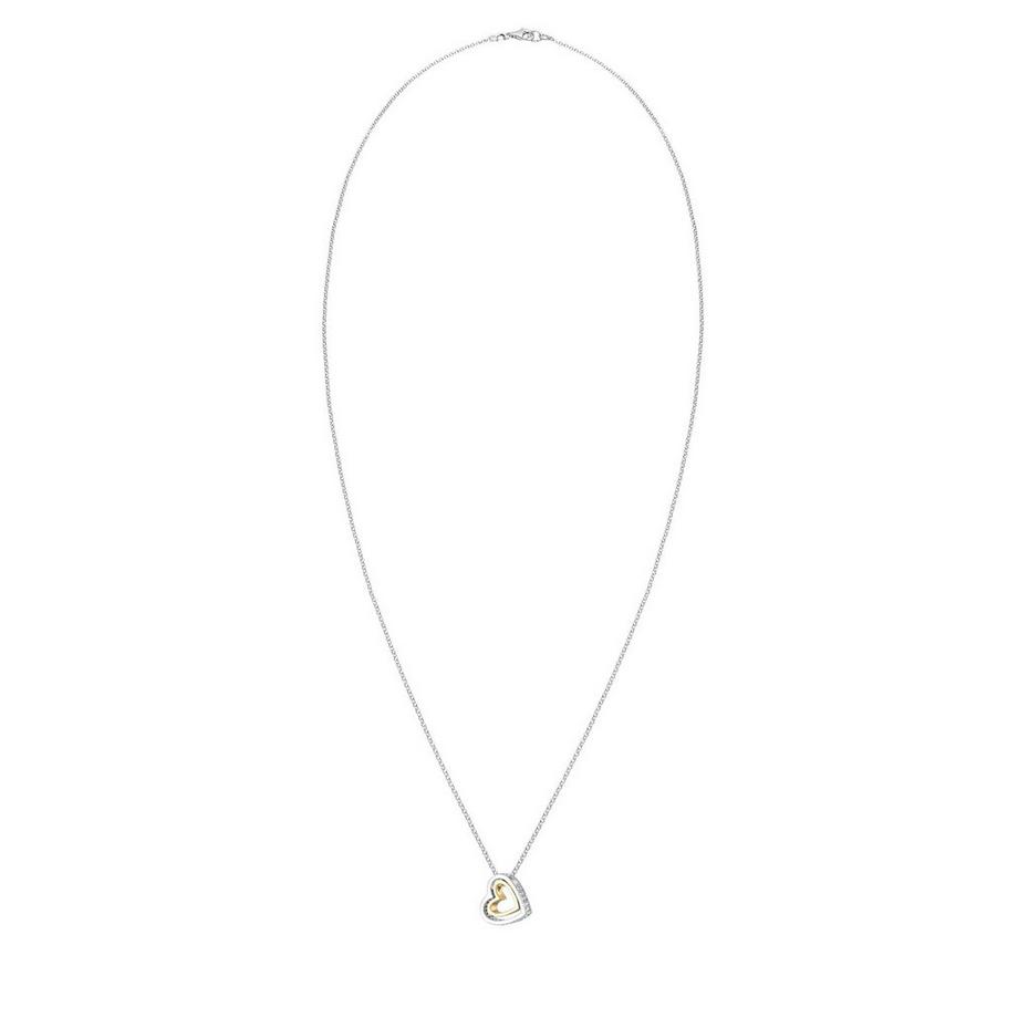 Elli  Collier Pendentif De Coeur Cristaux 