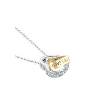 Elli  Collier Pendentif De Coeur Cristaux 