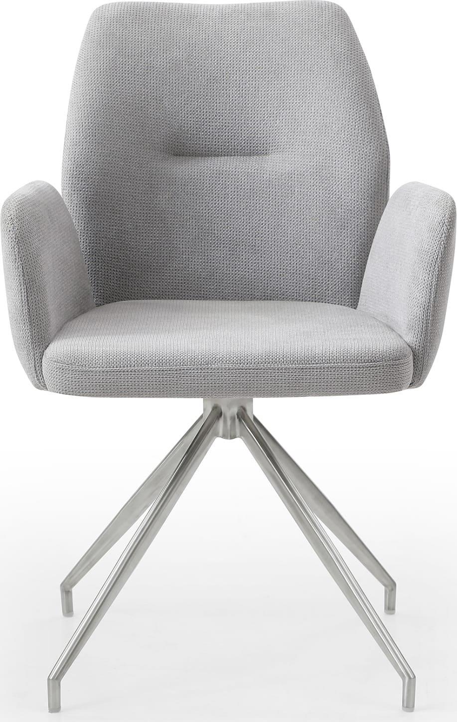 mutoni Fauteuil avec fonction pivotante, gris clair  