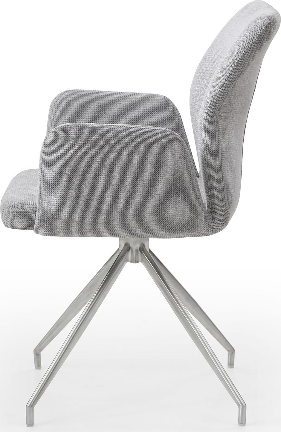 mutoni Fauteuil avec fonction pivotante, gris clair  