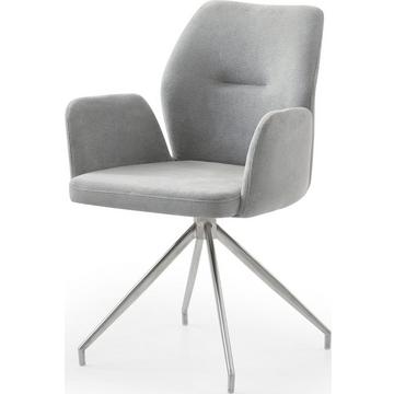 Fauteuil avec fonction pivotante, gris clair