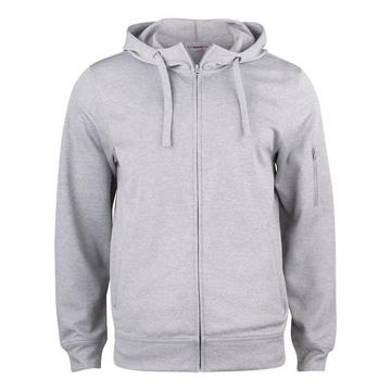 Basic Hoodie mit durchgehendem Reißverschluss  Aktiv