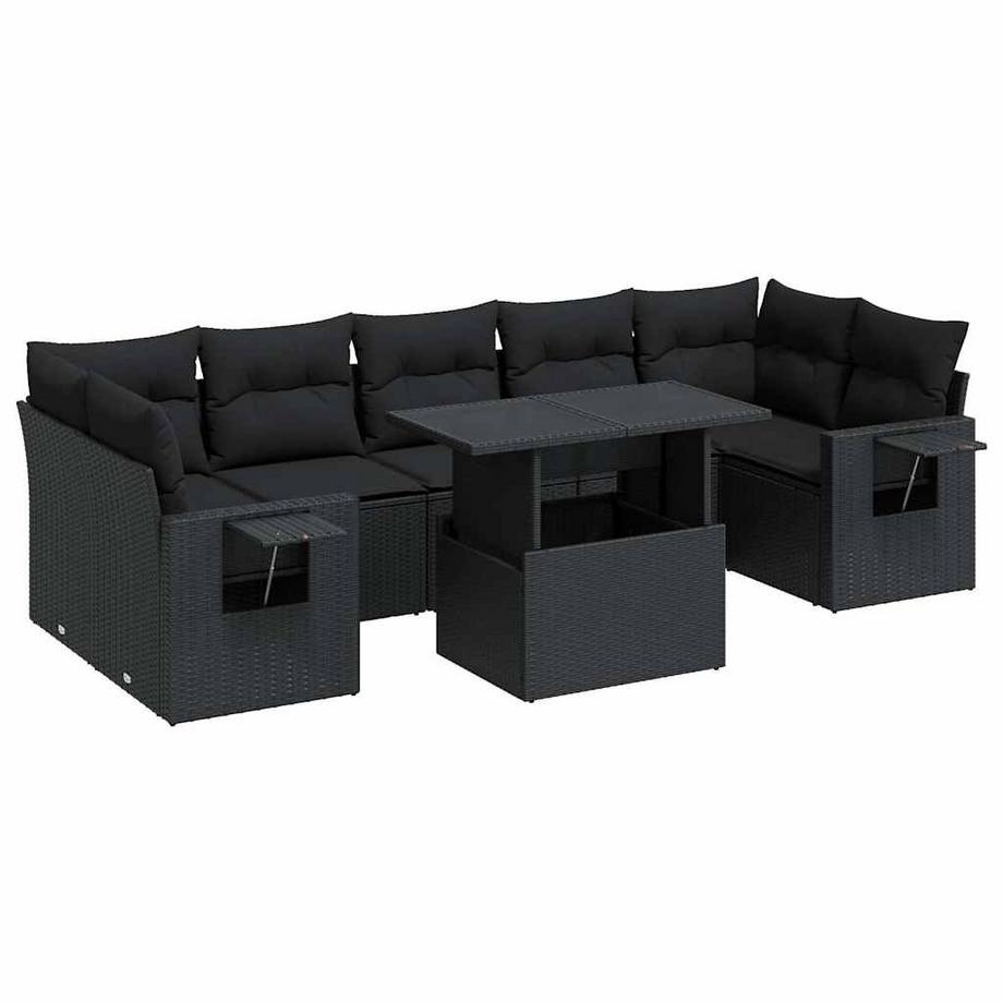 set di divani da giardino Polirattan