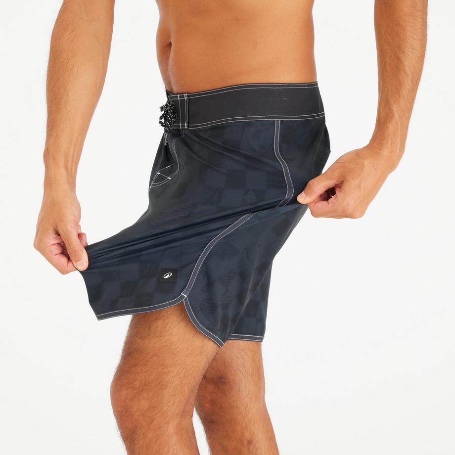 DECATHLON Boardshorts Surf 500 18 Zoll Lang Marineblau  