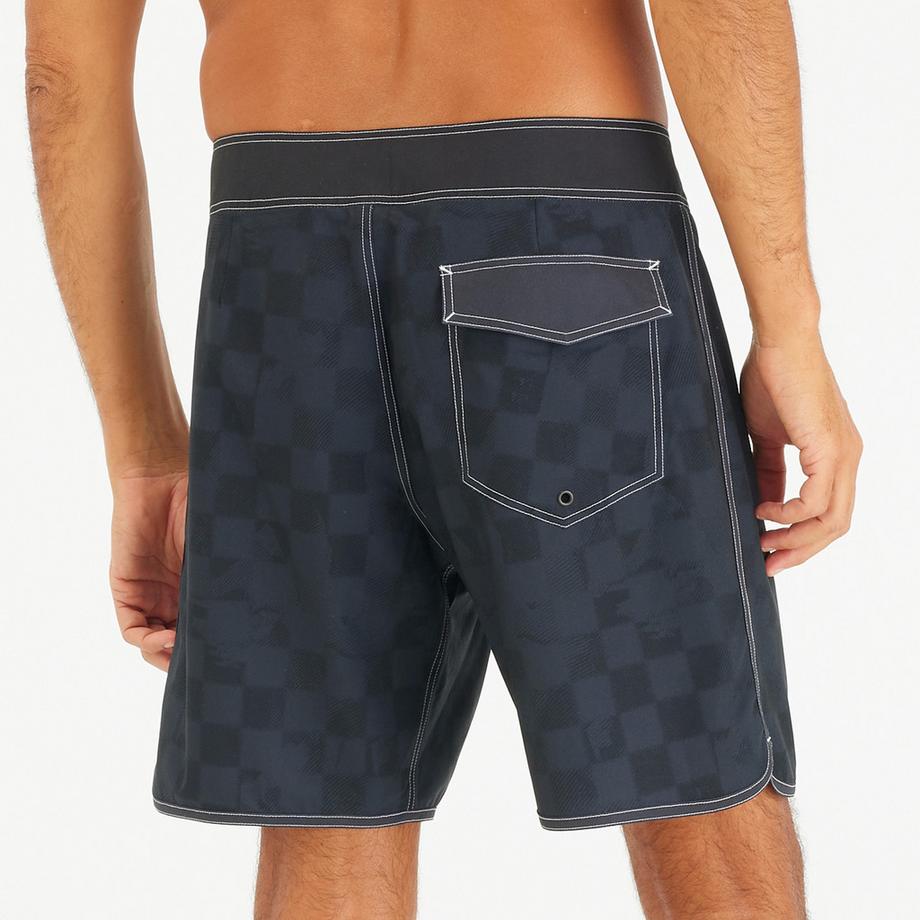 DECATHLON Boardshorts Surf 500 18 Zoll Lang Marineblau  