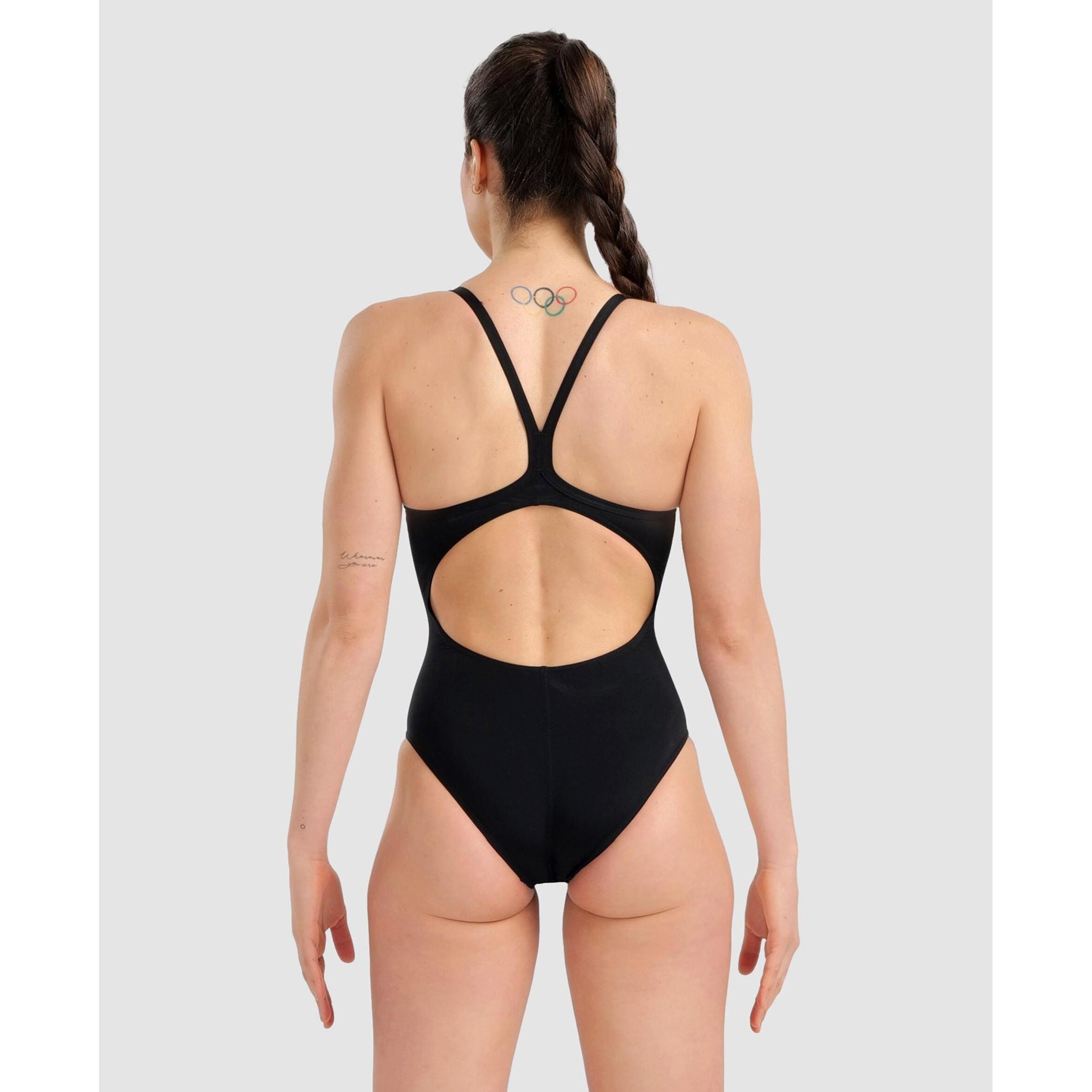 arena Lightdrop Marbled Einteiler Badeanzug  