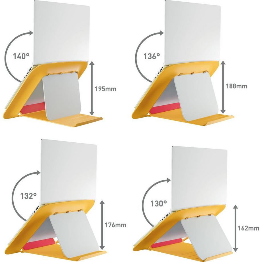 Leitz  Notebook-Ständer Ergo Cosy für Laptops 13" bis 17" Gelb 