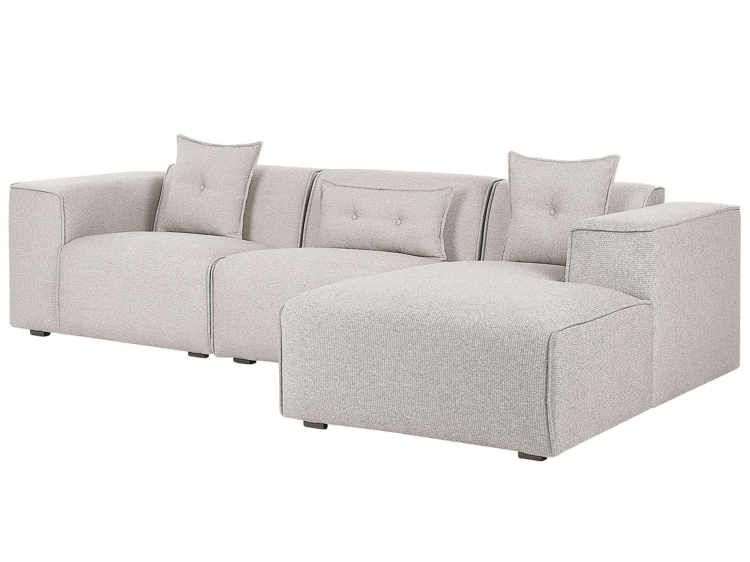 Beliani Ecksofa aus Polyester Modern DOLVA  