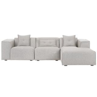 Beliani Ecksofa aus Polyester Modern DOLVA  