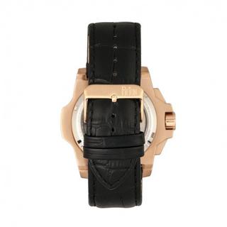 Reign  Montre Reign Commodus Automatique Squelette avec Bracelet en Cuir 