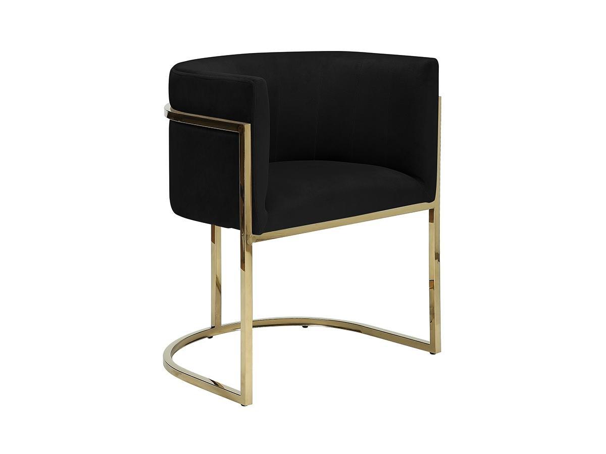 PASCAL MORABITO Lot de 2 chaises avec accoudoirs PERIA Velours acier inoxydable  