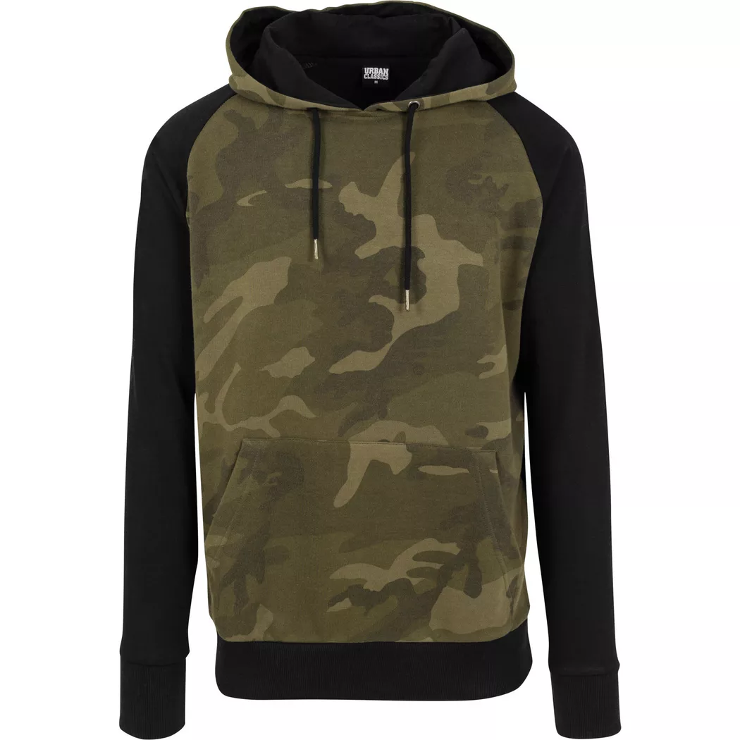 URBAN CLASSICS - hoodie urban claic contrat raglan, für Herren, Größe S