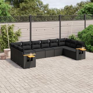 VidaXL set divano da giardino Polirattan  