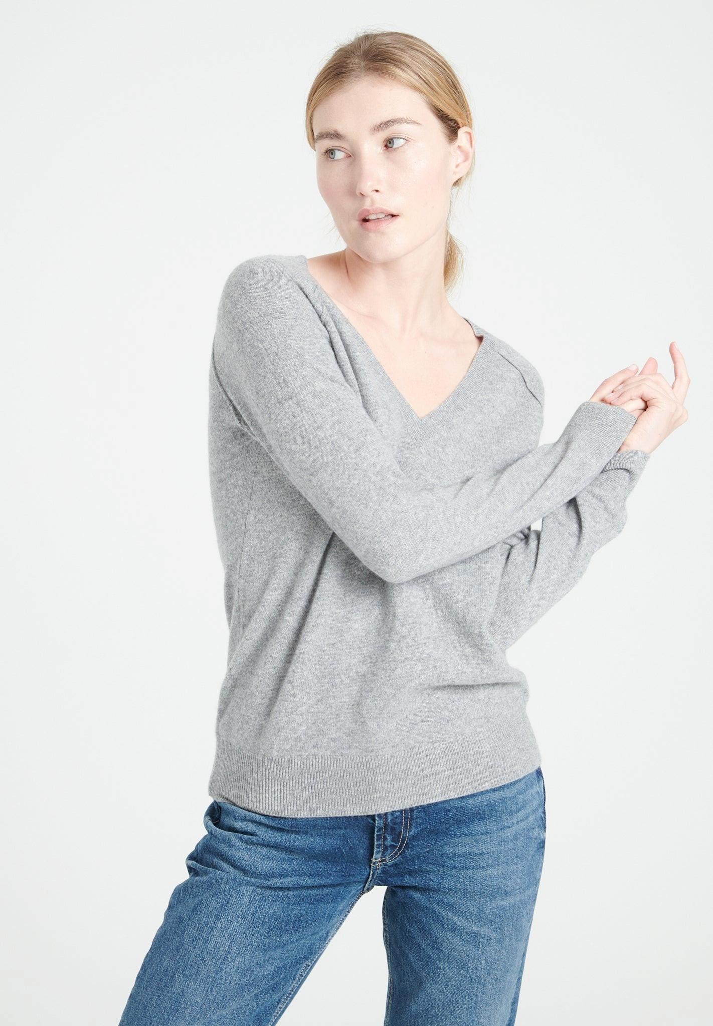 Studio Cashmere8  LILLY 6 Pullover mit V-Ausschnitt - 100% Kaschmir 