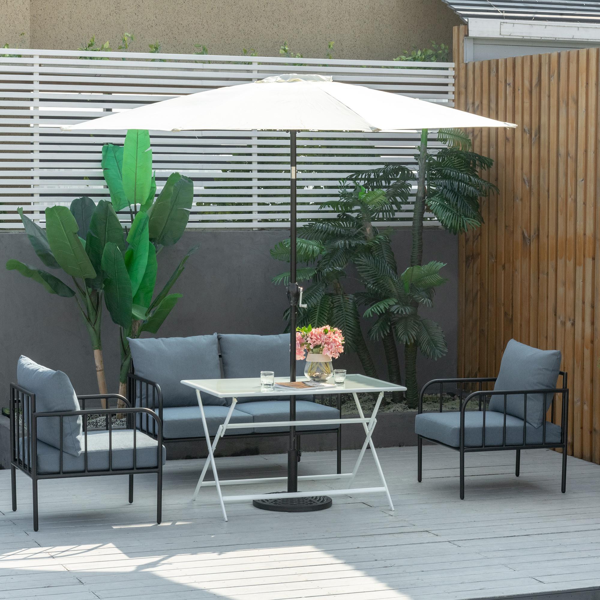 Outsunny Table de jardin  