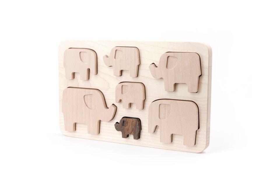 Bajo  Puzzle en bois d'éléphants, Bajo 