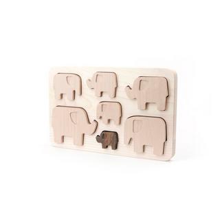 Bajo  Puzzle en bois d'éléphants, Bajo 