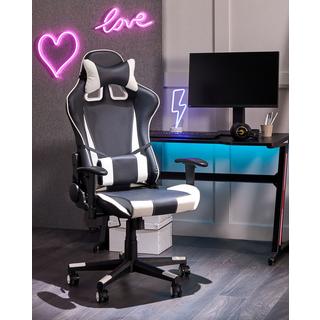 Beliani Chaise de bureau en Cuir PU Rétro GAMER  
