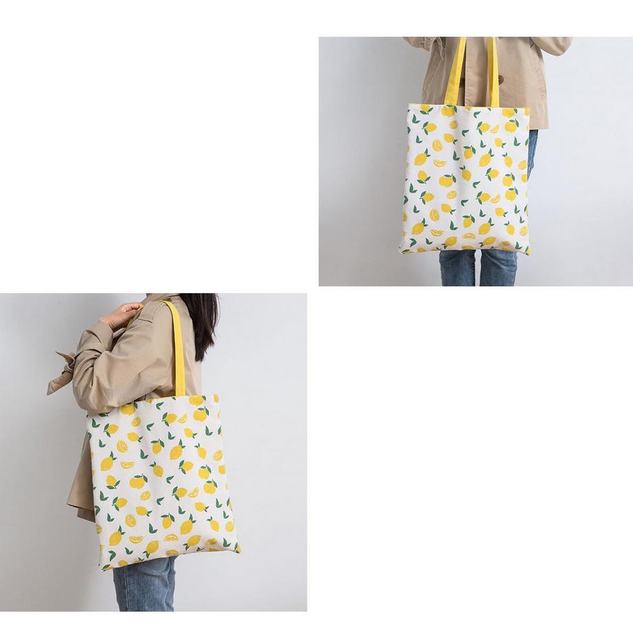 Only-bags.store Sac à bandoulière réversible en toile de coton recyclé  