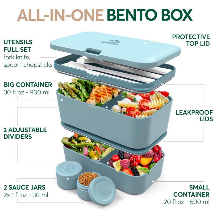 Umami Bento Box Nestable L bleu nuit  