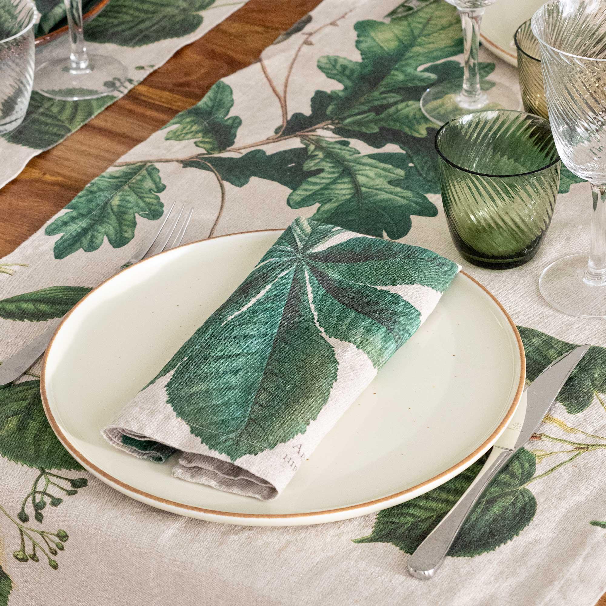 Linoroom Lot de 6 serviettes TREE  