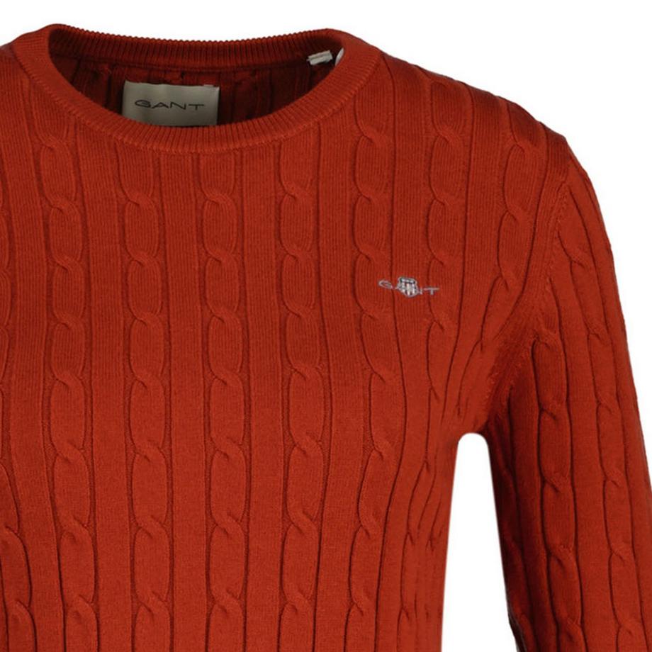GANT Pull en tricot torsadé Coupe ajustée  