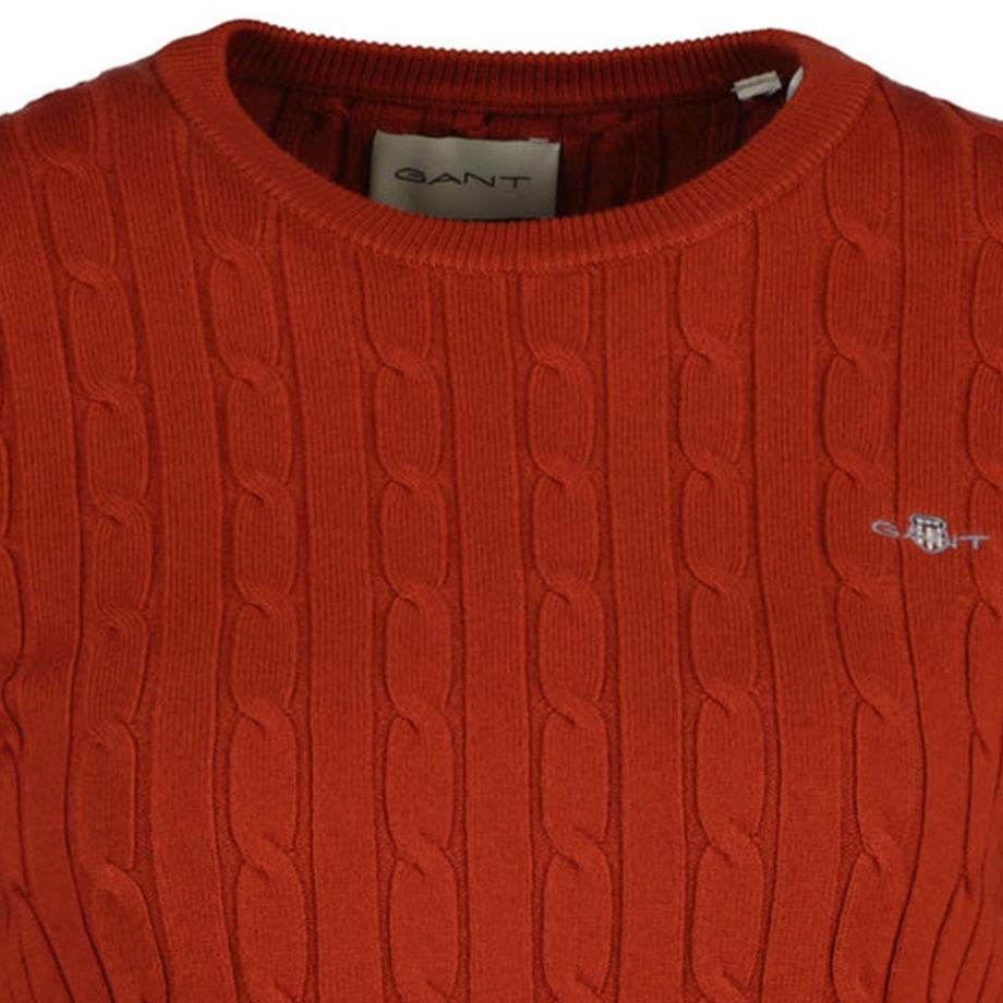 GANT Pull en tricot torsadé Coupe ajustée  