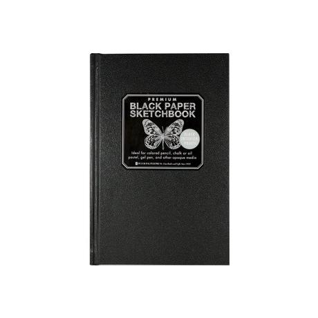 Roost ROOST Premium Skizzenbuch A5 1628 192 Seiten, schwarz perforiert  