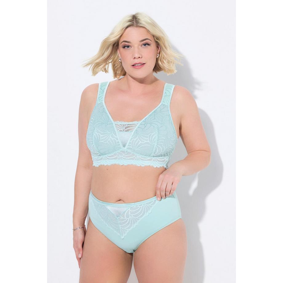 Culotte maxi en microfibres, avec dentelle