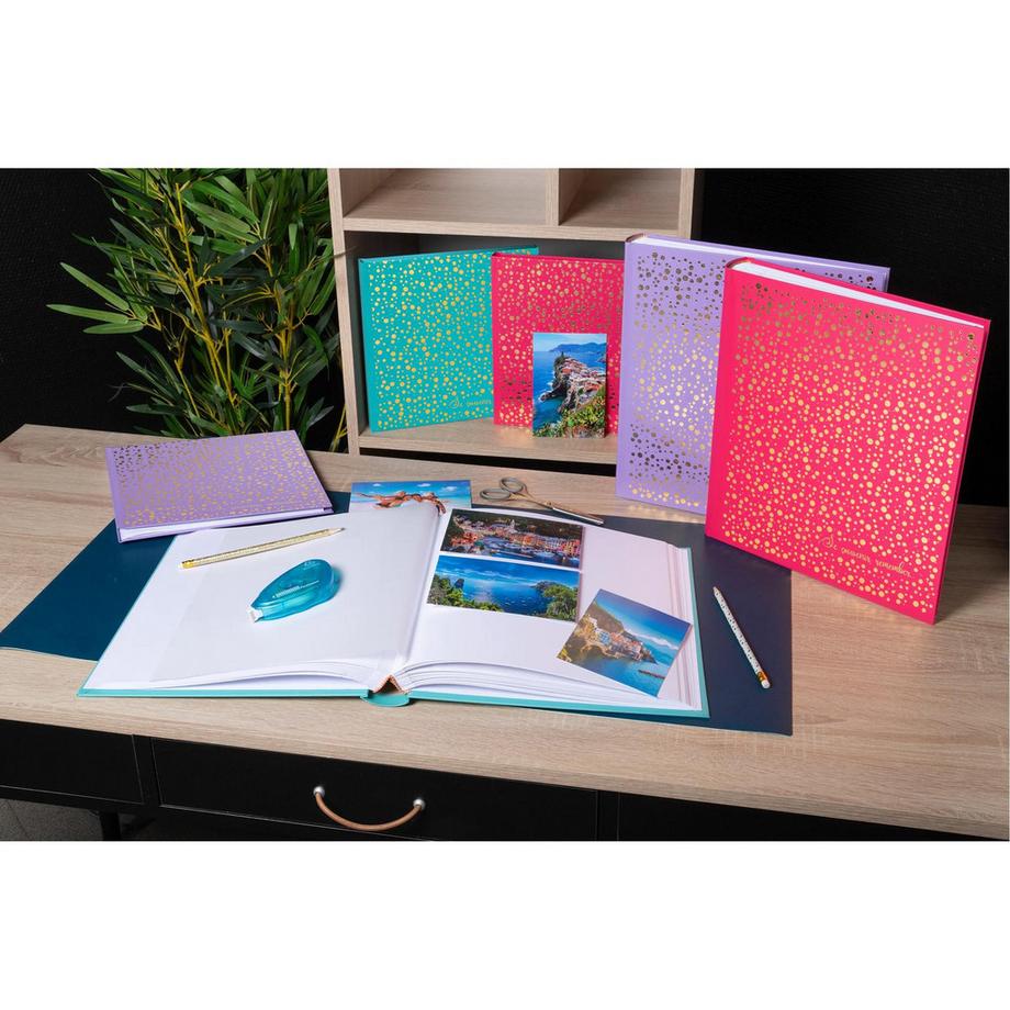 Exacompta Fotoalbum 30 Seiten 25x25cm, Plum' Violett  