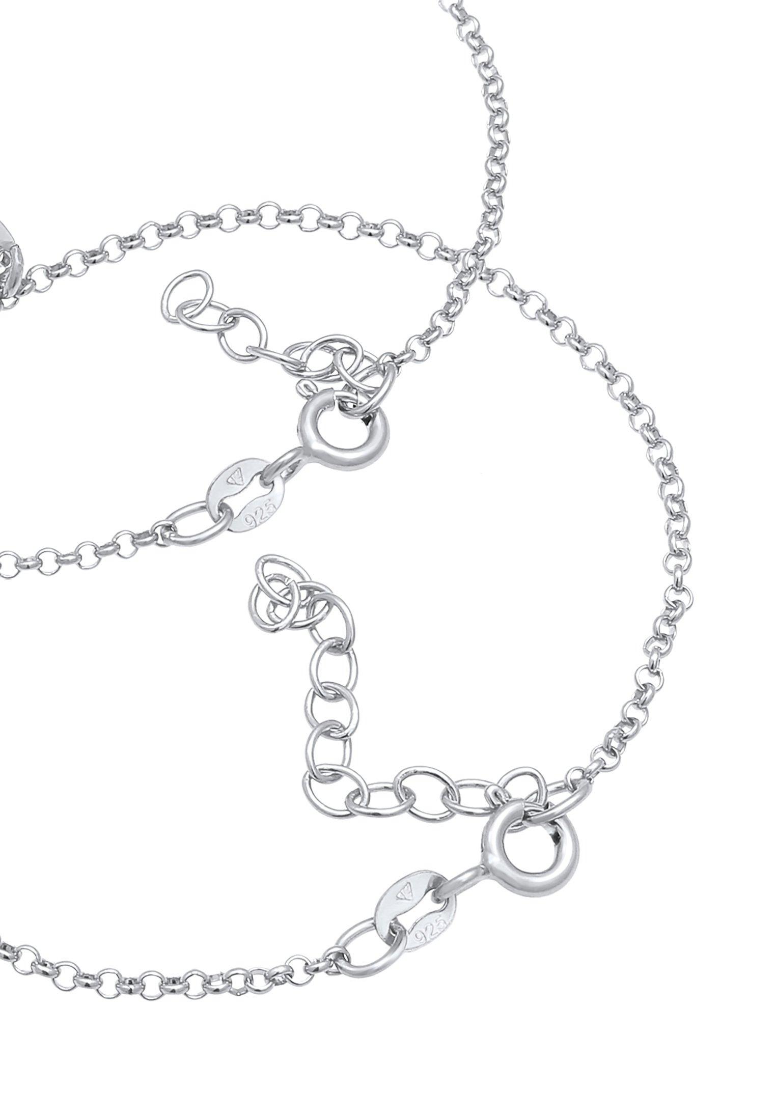 Elli  Bracelet Femmes Mère Fille Set Cœur Plaquette Cut 