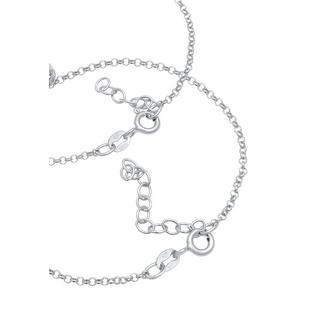 Elli  Bracelet Femmes Mère Fille Set Cœur Plaquette Cut 