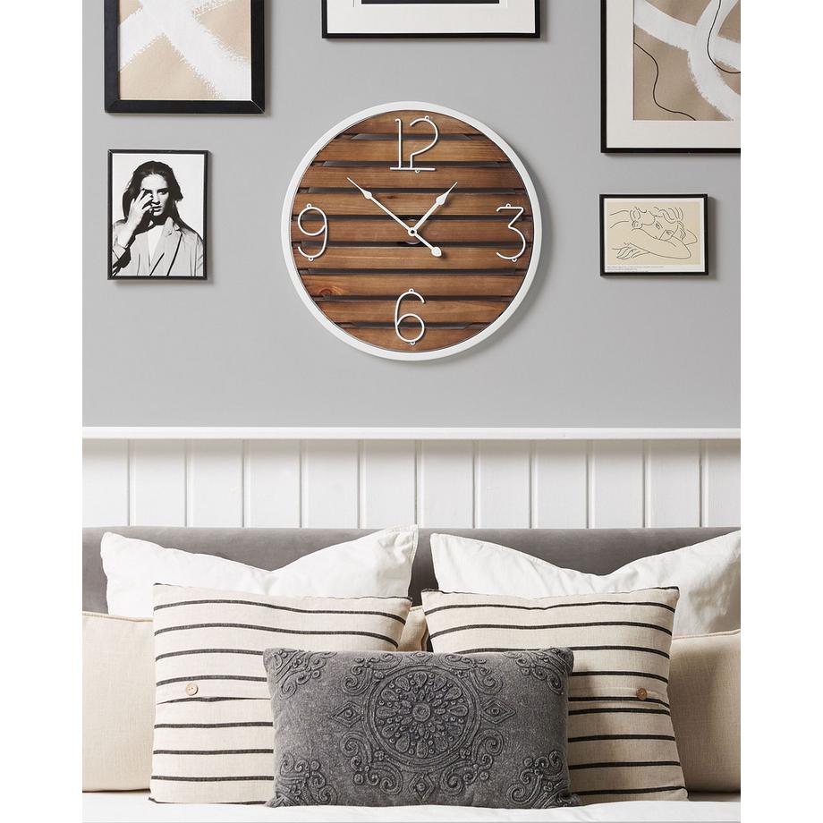 Beliani Orologio da parete en Legno di abete Rustico ARRIAGA  