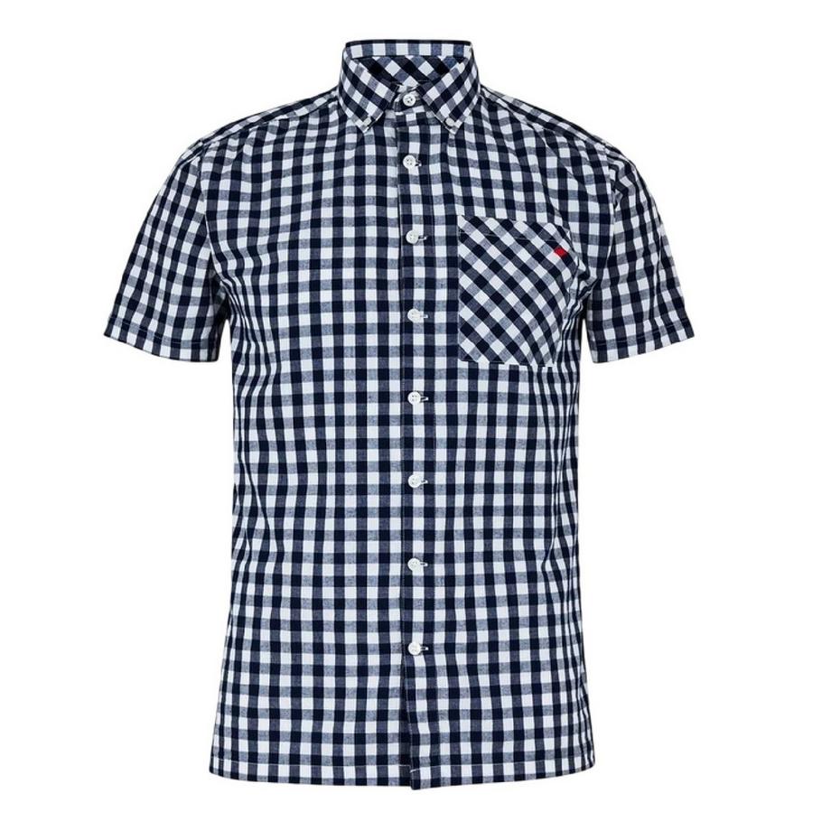 Camicia Gingham A Quadri Maniche Corte