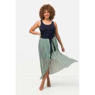 Ulla Popken Wickelrock Streifen Mesh Bindeband  