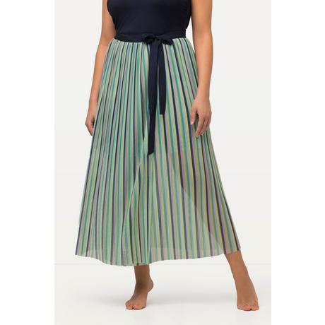 Ulla Popken Wickelrock Streifen Mesh Bindeband  