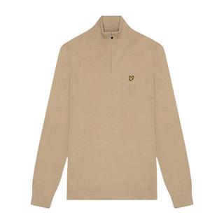 LYLE & SCOTT  Pullover mit kurzem Reißverschluss  Emblem 