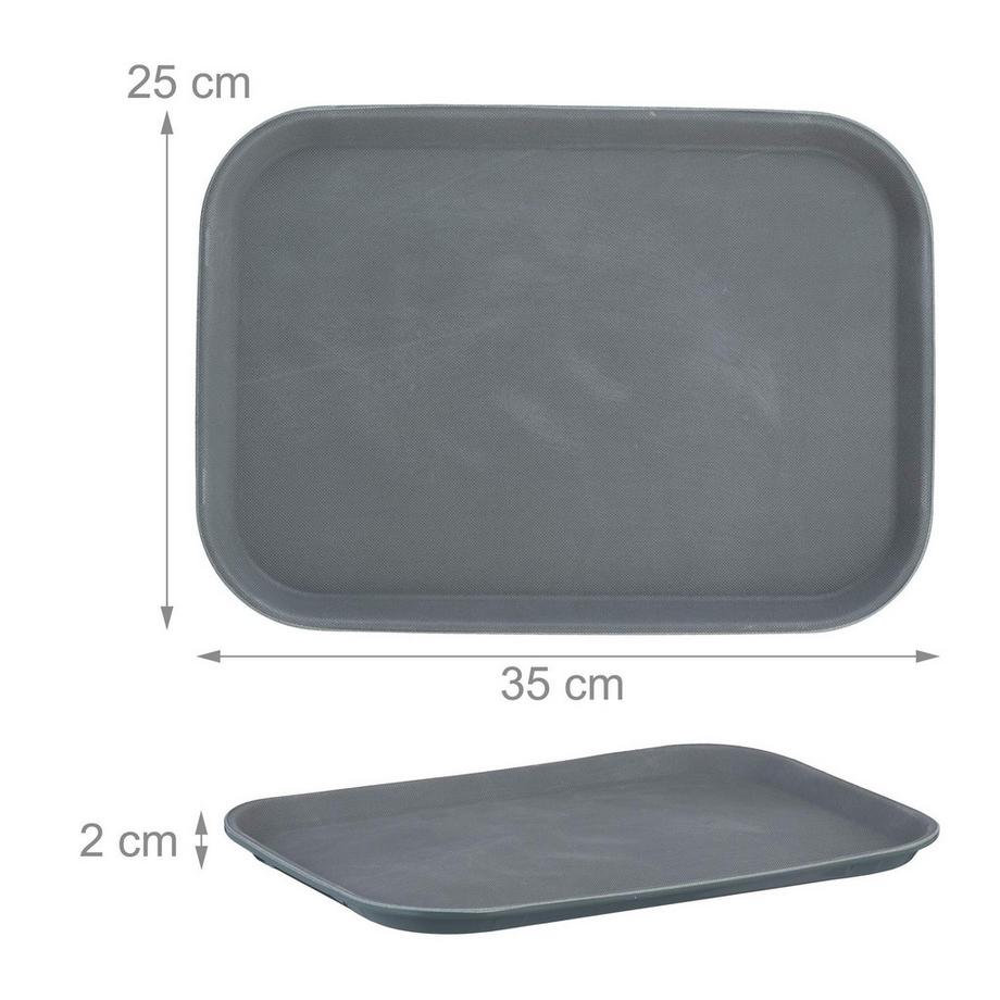 Northio  Serviertablett 3er-Pack in Grau 