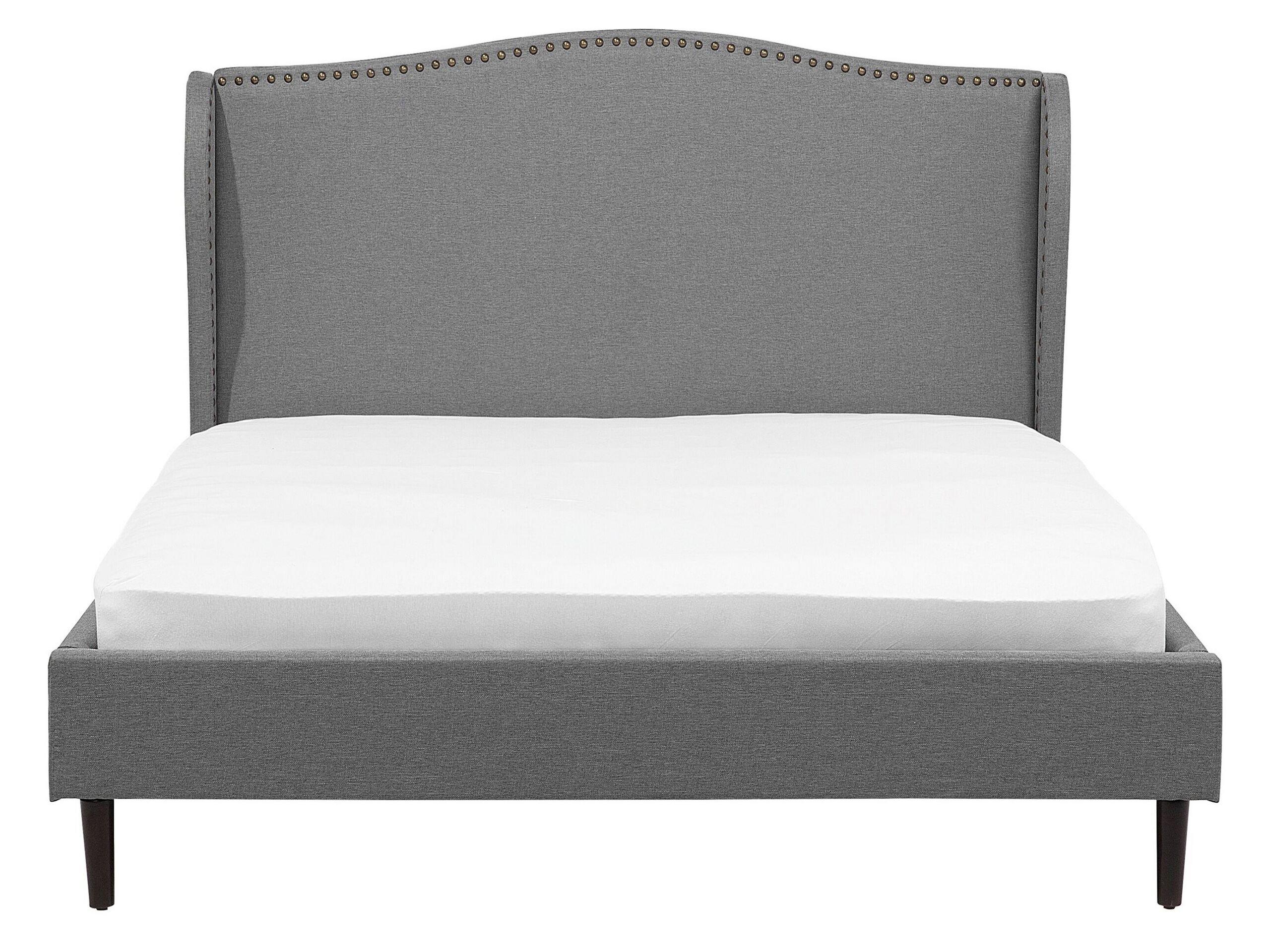 Beliani Bett mit Lattenrost aus Polyester Retro COLMAR  