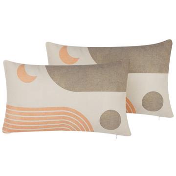 Lot de 2 coussins en Polyester Moderne MELAMPODIUM