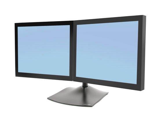 Ergotron  DS Series DS100 Dual Monitor Desk Stand, Horizontal 61 cm (24") Nero Scrivania 