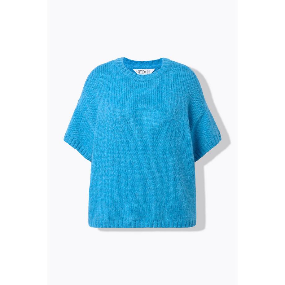 Studio Untold Oversize Fancy-Strick Halbarm Pullover  