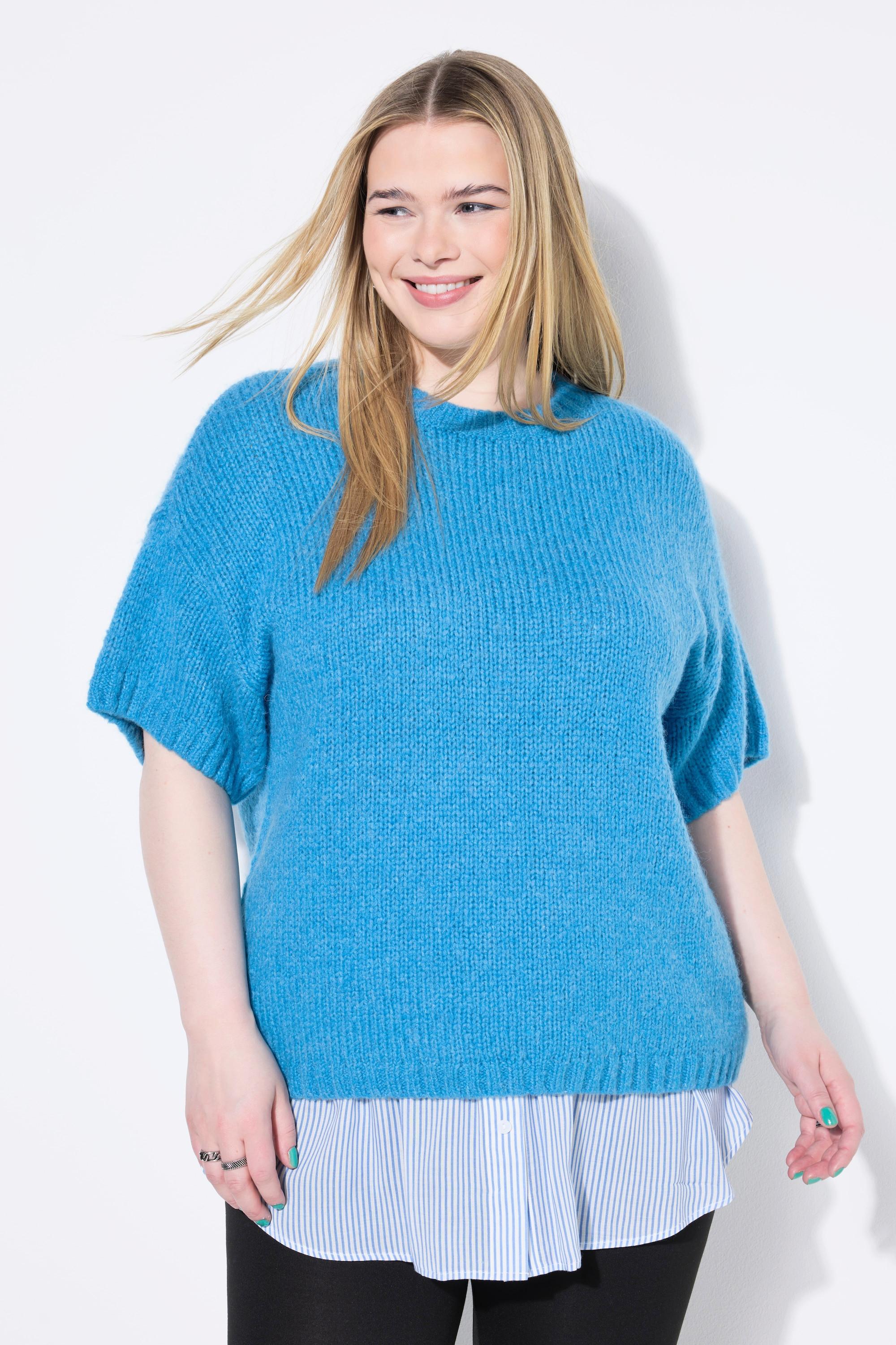 Studio Untold Pull Oversize Maille Fantaisie Manches Courtes  