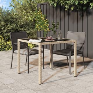 VidaXL Table de jardin rotin synthétique  