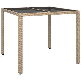 VidaXL Table de jardin rotin synthétique  