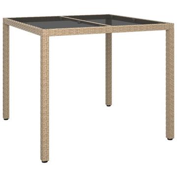 Table de jardin rotin synthétique